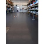 PVC dlažba Mosolut Machine Industrial ECO, 7mm, hladká, černá