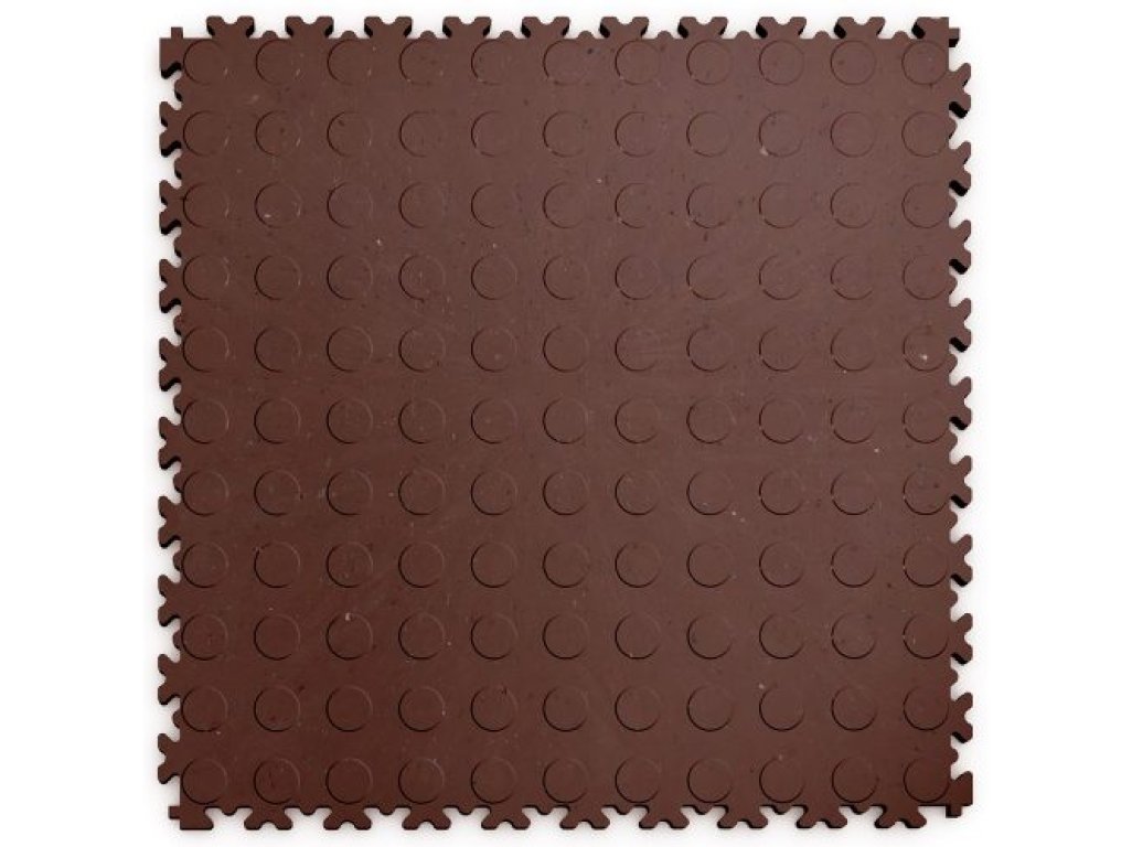 PVC dlažba Mosolut Machine Industrial+ mince, ECO, hnědá