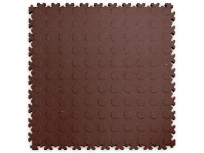 PVC dlažba Mosolut Machine Industrial+ mince, ECO, hnědá