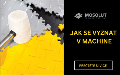 PVC dlažba Mosolut Machine: Typy, formáty, rozdíly
